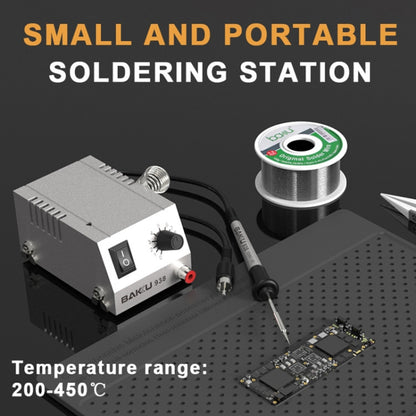 BAKU BK-938 Powerful Mini Anti-static Soldering Station Welder Machine, EU Plug (Silver) - Electric Soldering Iron by BAKU | Online Shopping UK | buy2fix