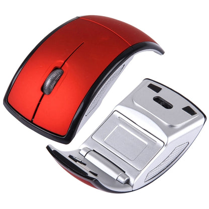 Wireless 2.4GHz 800-1200-1600dpi Snap-in Transceiver Folding Wireless Optical Mouse / Mice(Red) - Wireless Mice by buy2fix | Online Shopping UK | buy2fix