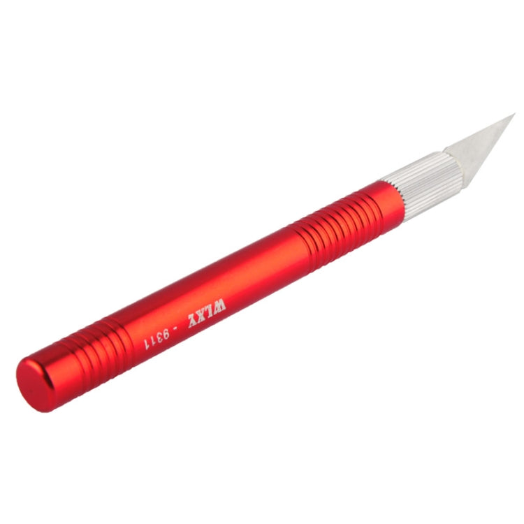 WLXY-9311, WLXY Tool Precision Knife with Replaceable Blade for Mat Cutting / Model Making / Etching / Carving / Scoring / Trimming, OAL: 145mm, Size: 121mm x 10mm Diameter(Red) - Burin &Cutting Knife by WLXY | Online Shopping UK | buy2fix