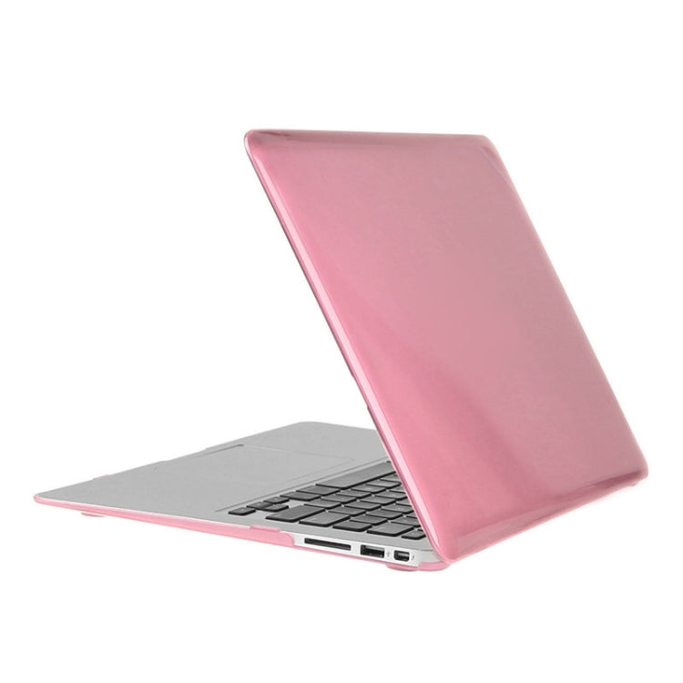 ENKAY for Macbook Air 13.3 inch (US Version) / A1369 / A1466 Hat-Prince 3 in 1 Crystal Hard Shell Plastic Protective Case with Keyboard Guard & Port Dust Plug(Pink) - MacBook Air Cases by ENKAY | Online Shopping UK | buy2fix