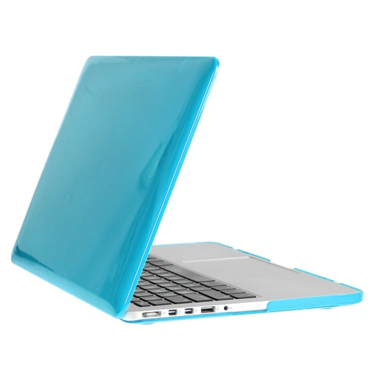 ENKAY for Macbook Pro Retina 13.3 inch (US Version) / A1425 / A1502 Hat-Prince 3 in 1 Crystal Hard Shell Plastic Protective Case with Keyboard Guard & Port Dust Plug(Blue) - MacBook Pro Cases by ENKAY | Online Shopping UK | buy2fix