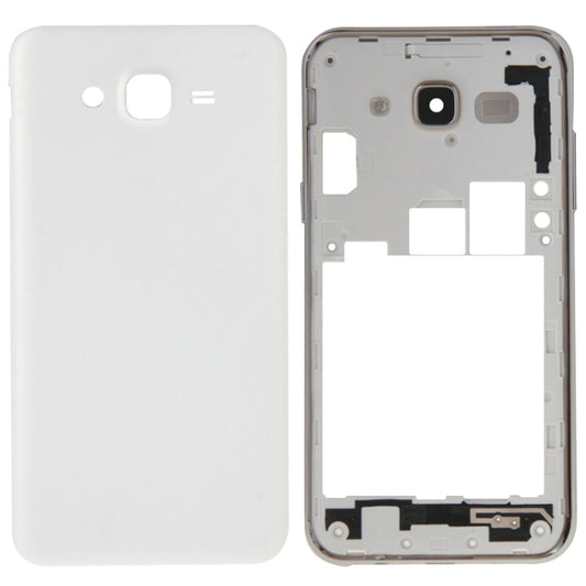 For Galaxy J5(2015) / J500 Full Housing Cover (Middle Frame Bezel + Battery Back Cover) (White) - Galaxy J Series Parts by buy2fix | Online Shopping UK | buy2fix