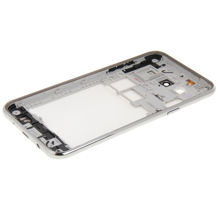 For Galaxy J5(2015) / J500 Full Housing Cover (Middle Frame Bezel + Battery Back Cover) (White) - Galaxy J Series Parts by buy2fix | Online Shopping UK | buy2fix