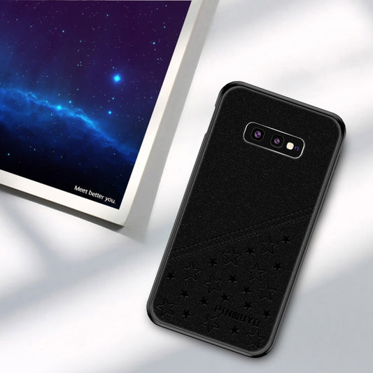 PINWUYO Full Coverage Waterproof Shockproof PC+TPU+PU Case for Galaxy S10e (Black) - Galaxy Phone Cases by PINWUYO | Online Shopping UK | buy2fix