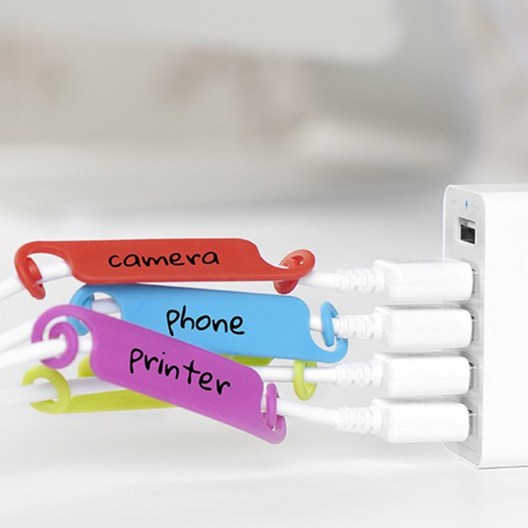 10 PCS Creative Writable Cable Power Line Arrangement Label Card - Cable Organizer by buy2fix | Online Shopping UK | buy2fix