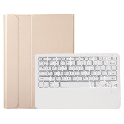 A970B Detachable Bluetooth Keyboard Ultrathin Horizontal Flip Leather Tablet Case with Pen Slot for Samsung Galaxy Tab S7 FE T730 / T736 / S7+ T970 / T975 / T976(Gold) - Samsung Keyboard by buy2fix | Online Shopping UK | buy2fix