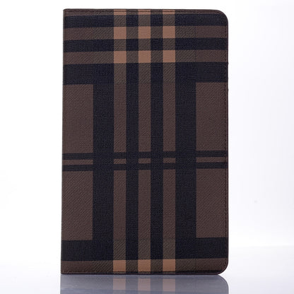 Plaid Texture Horizontal Flip Leather Case for Galaxy Tab A 8 (2019) P200 / P205,  with Holder & Card Slots & Wallet (Coffee) - Tab A 8.0 & S Pen (2019) P200/P205 by buy2fix | Online Shopping UK | buy2fix