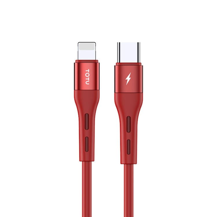 TOTUDESIGN BPD-002 Soft Series 8 Pin PD3.0 Quick Charging Cable, Length: 1m (Red) - Multifunction Cable by TOTUDESIGN | Online Shopping UK | buy2fix