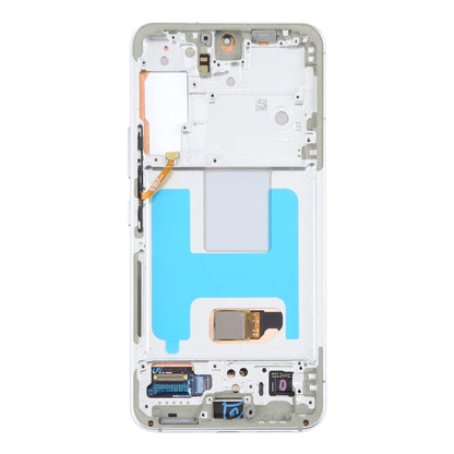 For Samsung Galaxy S22 5G SM-S901B Original LCD Screen Digitizer Full Assembly with Frame (White) - Galaxy S Series Parts by buy2fix | Online Shopping UK | buy2fix