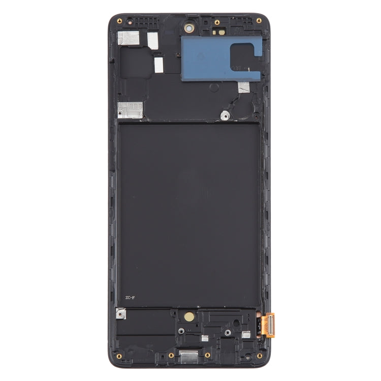 For Samsung Galaxy A71 4G SM-A715F 6.43 inch OLED LCD Screen Digitizer Full Assembly with Frame (Black) - Galaxy A Series Parts by buy2fix | Online Shopping UK | buy2fix