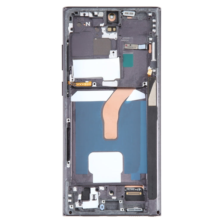 For Samsung Galaxy S22 Ultra 5G SM-S908U US Edition 6.78 inch OLED LCD Screen Digitizer Full Assembly with Frame (Black) - Galaxy S Series Parts by buy2fix | Online Shopping UK | buy2fix