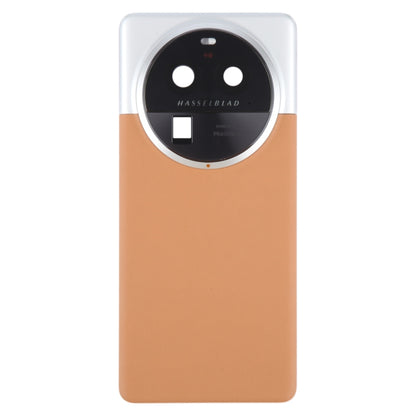 For OPPO Find X6 Pro Original Battery Back Cover with Camera Lens Cover(Brown) - Back Cover by buy2fix | Online Shopping UK | buy2fix
