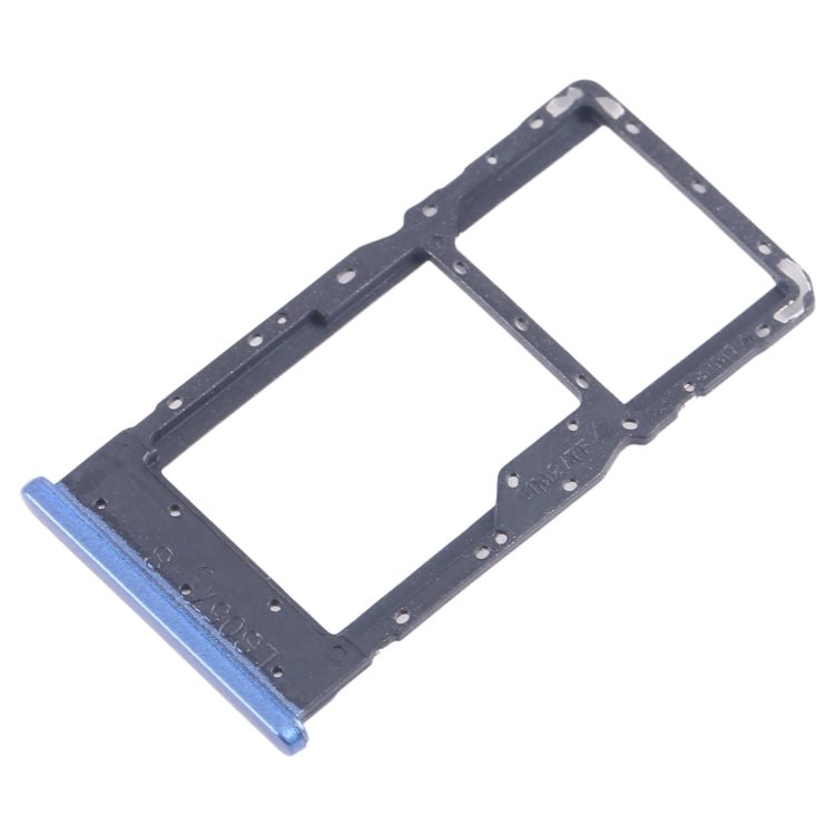 For Alcatel 1L Pro 4065F SIM Card Tray + Micro SD Card Tray (Blue) - Card Tray by buy2fix | Online Shopping UK | buy2fix