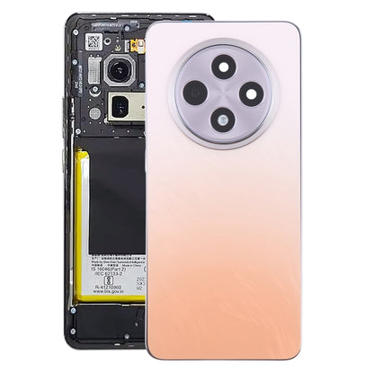 For OPPO Reno12 F Original Battery Back Cover with Middle Frame(Orange) - Back Cover by buy2fix | Online Shopping UK | buy2fix