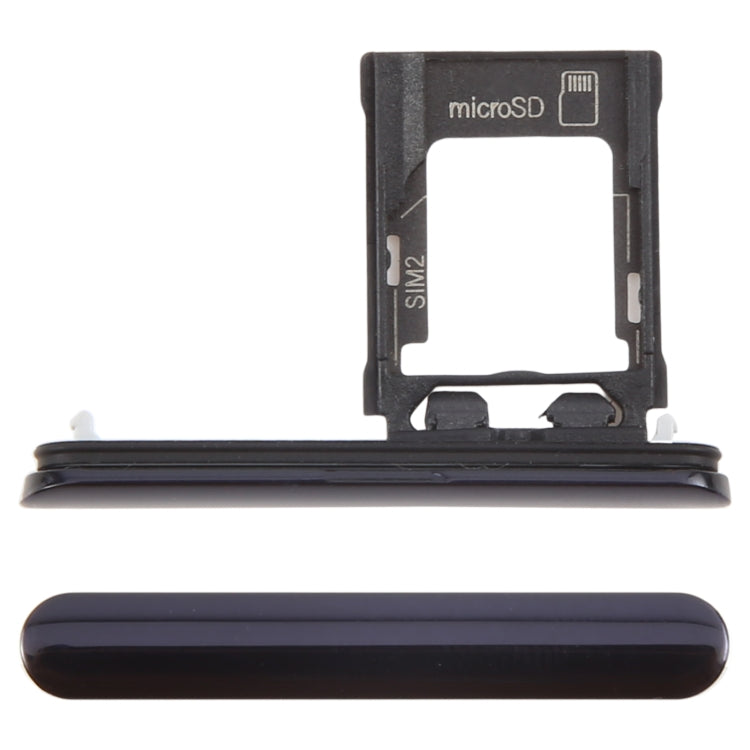 For Sony Xperia Ace SIM + Micro SD Card Tray (Black) - Card Tray by buy2fix | Online Shopping UK | buy2fix