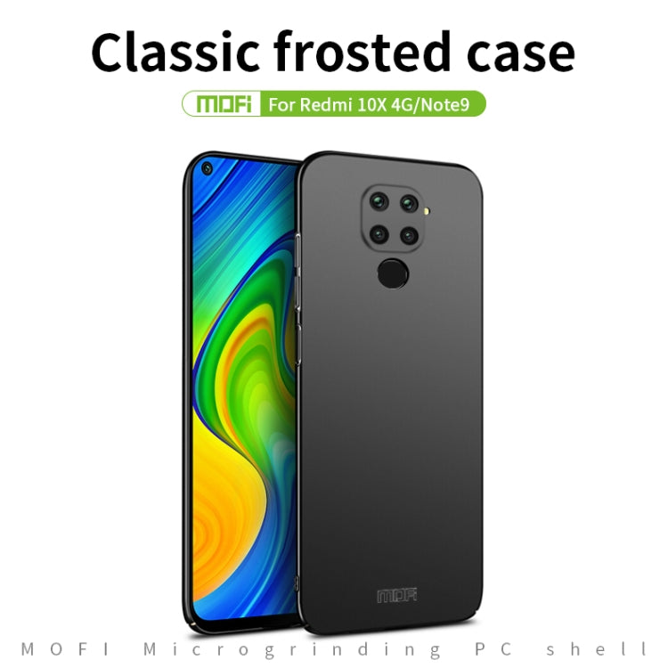 For Xiaomi Redmi 10X 4G MOFI Frosted PC Ultra-thin Hard Case(Black) - Xiaomi Cases by MOFI | Online Shopping UK | buy2fix