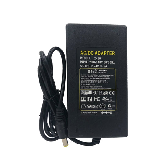 AC to DC 5V 24V Power Adapter Power Supply LED Driver Lighting Transformer 3A 5A 6A Converter Charger For LED Strip Lights EU plug(5A 24V) - Power Supplies by buy2fix | Online Shopping UK | buy2fix