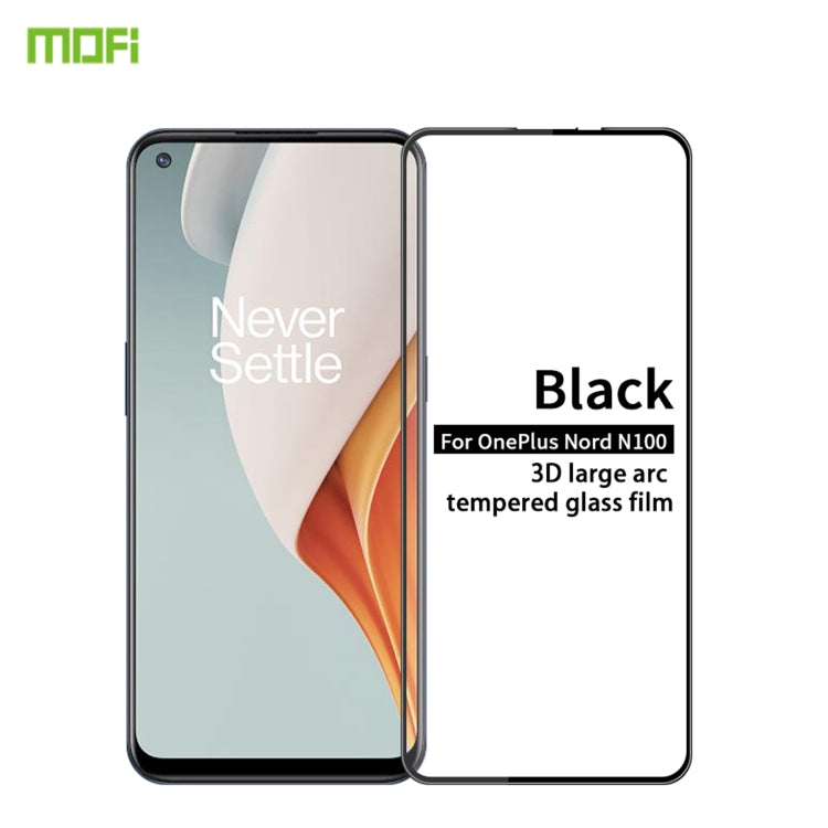 For OnePlus Nord N100 MOFI 9H 3D Explosion-proof Curved Screen Tempered Glass Film - OnePlus Tempered Glass by MOFI | Online Shopping UK | buy2fix