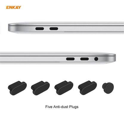 ENKAY 3 in 1 Crystal Laptop Protective Case + US Version TPU Keyboard Film + Anti-dust Plugs Set for MacBook Pro 13.3 inch A1708 (without Touch Bar)(Green) - MacBook Pro Cases by ENKAY | Online Shopping UK | buy2fix