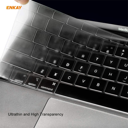 ENKAY 3 in 1 Crystal Laptop Protective Case + US Version TPU Keyboard Film + Anti-dust Plugs Set for MacBook Pro 15.4 inch A1707 & A1990 (with Touch Bar)(Pink) - MacBook Pro Cases by ENKAY | Online Shopping UK | buy2fix