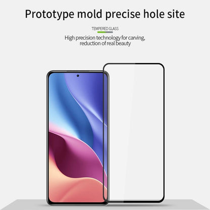 For Xiaomi Redmi K40 / K40 Pro MOFI 9H 2.5D Full Screen Tempered Glass Film(Black) -  by MOFI | Online Shopping UK | buy2fix