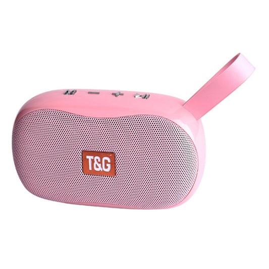 T&G TG173 TWS Subwoofer Bluetooth Speaker With Braided Cord, Support USB / AUX / TF Card / FM(Pink) - Desktop Speaker by T&G | Online Shopping UK | buy2fix