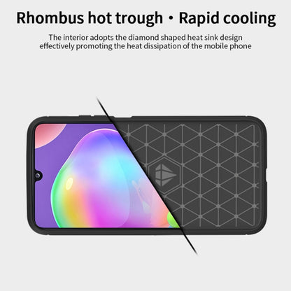 For Samsung Galaxy A32 5G MOFI Gentleness Series Brushed Texture Carbon Fiber Soft TPU Case(Red) - Galaxy Phone Cases by MOFI | Online Shopping UK | buy2fix