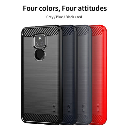 For Motorola Moto G Play 2021 MOFI Gentleness Series Brushed Texture Carbon Fiber Soft TPU Case(Black) - Motorola Cases by MOFI | Online Shopping UK | buy2fix