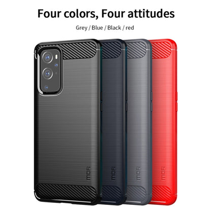 For OnePlus 9 Pro MOFI Gentleness Series Brushed Texture Carbon Fiber Soft TPU Case(Black) - OnePlus Cases by MOFI | Online Shopping UK | buy2fix