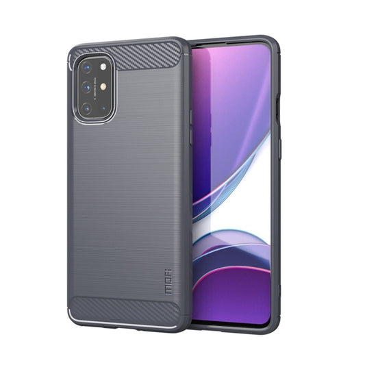 For OnePlus 8T MOFI Gentleness Series Brushed Texture Carbon Fiber Soft TPU Case(Grey) - OnePlus Cases by MOFI | Online Shopping UK | buy2fix