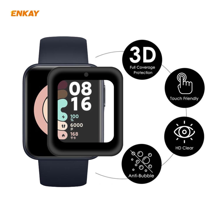 For Redmi Watch 2 PCS ENKAY Hat-Prince 3D Full Screen Soft PC Edge + PMMA HD Screen Protector Film - Screen Protector by ENKAY | Online Shopping UK | buy2fix