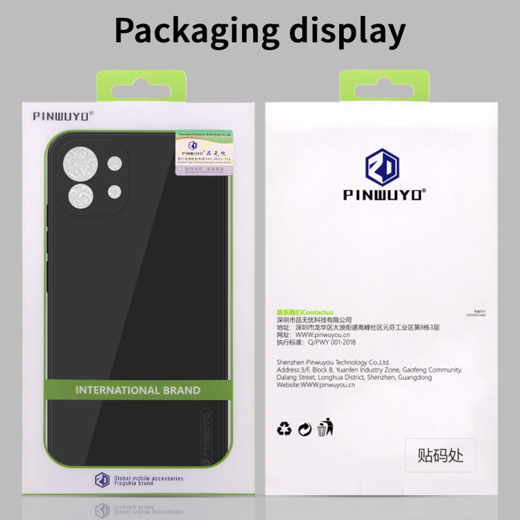 For Xiaomi Mi 11 Lite PINWUYO Touching Series Liquid Silicone TPU Shockproof Case(Black) - Xiaomi Cases by PINWUYO | Online Shopping UK | buy2fix