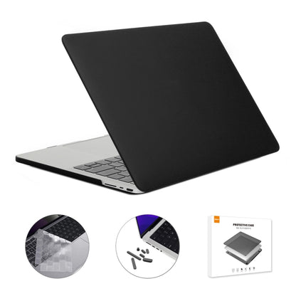 ENKAY Hat-Prince 3 in 1 Matte Laptop Protective Case + TPU Keyboard Film + Anti-dust Plugs Set for MacBook Pro 16.2 inch A2485 2021/A2880 2023, Version:EU Version(Black) - MacBook Pro Cases by ENKAY | Online Shopping UK | buy2fix