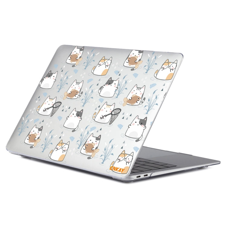 ENKAY Animal Series Pattern Laotop Protective Crystal Case For MacBook Pro 13.3 inch A2251 / A2289 / A2338 2020(Cute Cat) - MacBook Pro Cases by ENKAY | Online Shopping UK | buy2fix