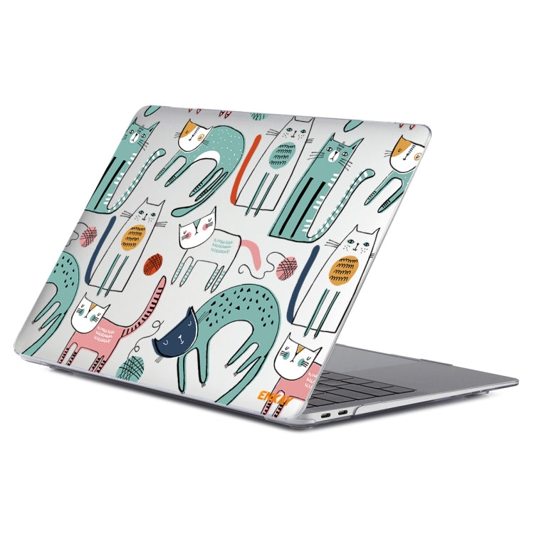 ENKAY Animal Series Pattern Laotop Protective Crystal Case For MacBook Pro 14.2 inch A2442 2021/A2779 2023(Thin Cat) - MacBook Pro Cases by ENKAY | Online Shopping UK | buy2fix