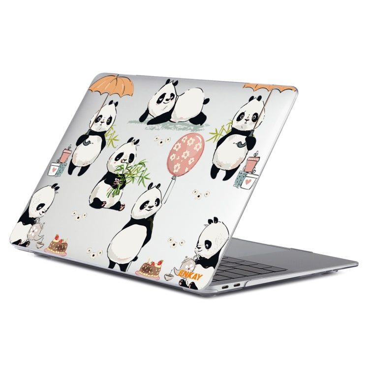 ENKAY Animal Series Pattern Laotop Protective Crystal Case For MacBook Pro 16.2 inch A2485 2021/A2880 2023(Panda) - MacBook Pro Cases by ENKAY | Online Shopping UK | buy2fix