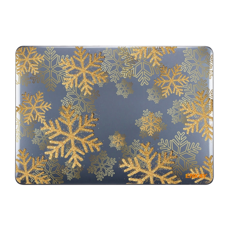 ENKAY Vintage Pattern Series Laotop Protective Crystal Case For MacBook Pro 16 inch A2141(Golden Snowflake) - MacBook Pro Cases by ENKAY | Online Shopping UK | buy2fix