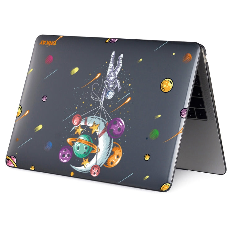 ENKAY Star Series Pattern Laotop Protective Crystal Case For MacBook Pro 13.3 inch A1706 / A1708 / A1989 / A2159(Balloon Astronaut) - MacBook Pro Cases by ENKAY | Online Shopping UK | buy2fix