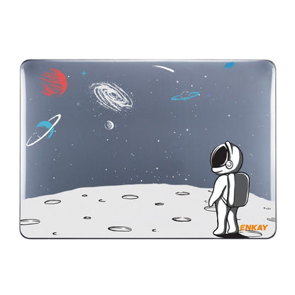 ENKAY Star Series Pattern Laotop Protective Crystal Case For MacBook Pro 16.2 inch A2485 2021/A2880 2023(Backpack Astronaut) - MacBook Pro Cases by ENKAY | Online Shopping UK | buy2fix