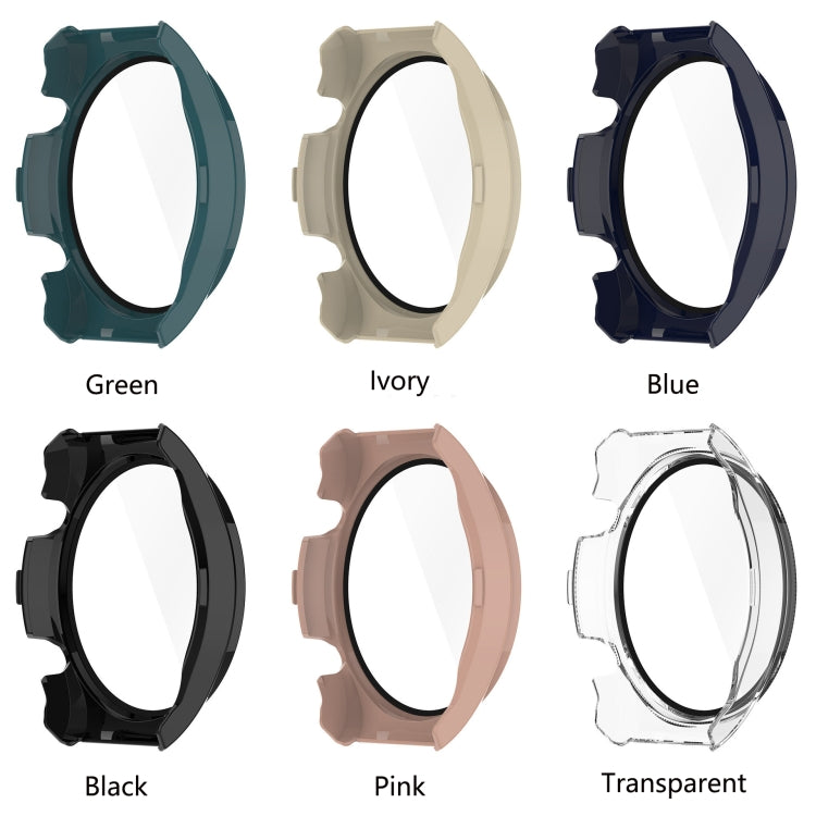 For Xiaomi Watch S1 PC + Toughened Film Fully Enclosed Protective Case(Blue) - Watch Cases by buy2fix | Online Shopping UK | buy2fix