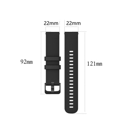 For Xiaomi Watch S1 22mm Checkered Silicone Watch Band(Water Duck) - Watch Bands by buy2fix | Online Shopping UK | buy2fix