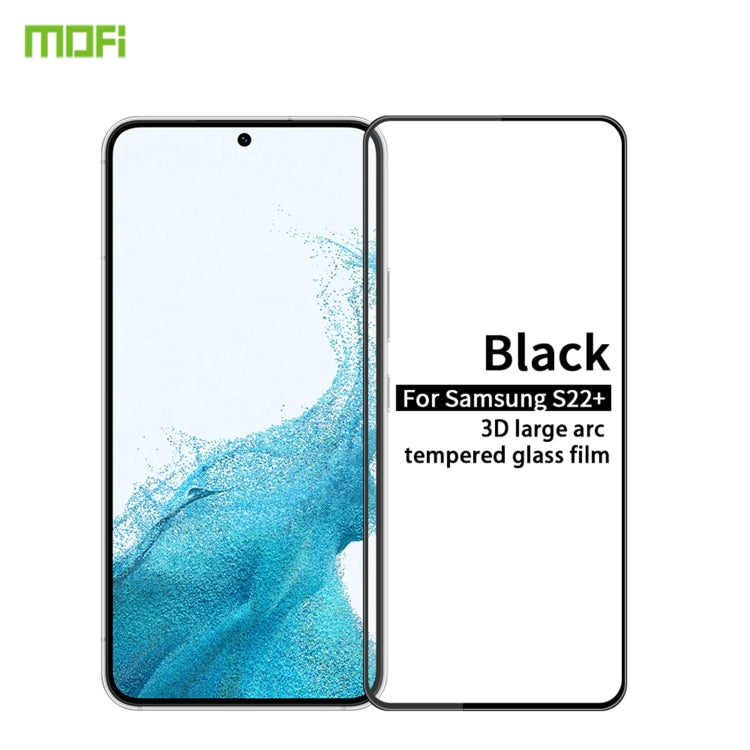 For Samsung Galaxy S22+ 5G MOFI 9H 3D Explosion-proof Tempered Glass Film(Black) - Galaxy Tempered Glass by MOFI | Online Shopping UK | buy2fix