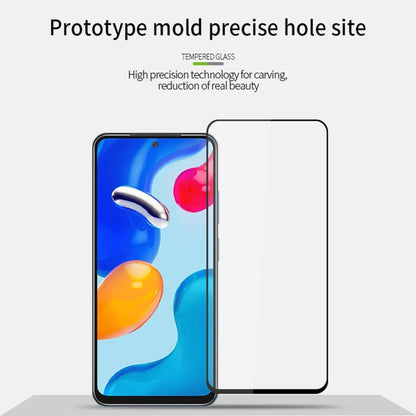For Xiaomi Redmi Note 11S PINWUYO 9H 2.5D Full Screen Tempered Glass Film(Black) -  by PINWUYO | Online Shopping UK | buy2fix