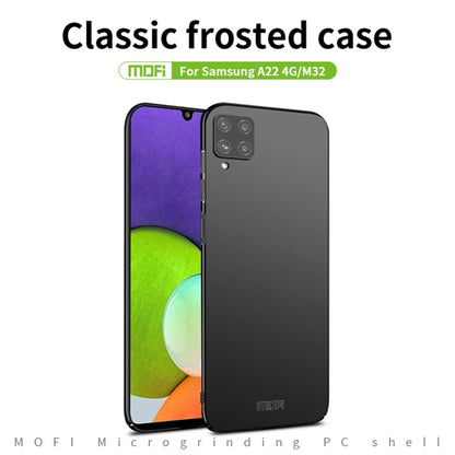 For Samsung Galaxy A22 4G / M32 Global / M22 MOFI Frosted PC Ultra-thin Hard Case(Red) - Galaxy Phone Cases by MOFI | Online Shopping UK | buy2fix