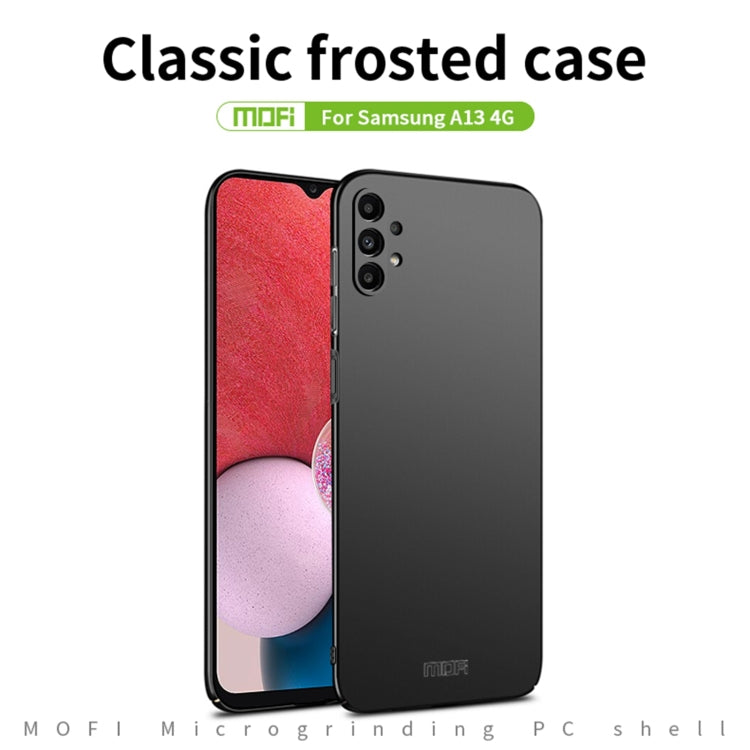 For Samsung Galaxy A13 4G MOFI Frosted PC Ultra-thin Hard Case(Black) - Galaxy Phone Cases by MOFI | Online Shopping UK | buy2fix