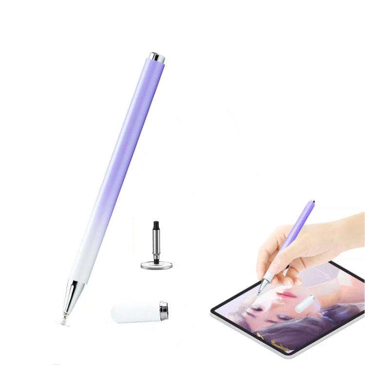 AT-28 Macarone Color Passive Capacitive Pen Mobile Phone Touch Screen Stylus with 1 Pen Head(Purple) - Stylus Pen by buy2fix | Online Shopping UK | buy2fix