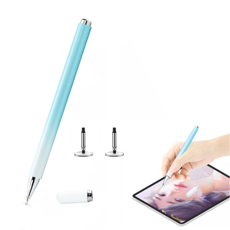 AT-28 Macarone Color Passive Capacitive Pen Mobile Phone Touch Screen Stylus with 2 Pen Head(Blue) - Stylus Pen by buy2fix | Online Shopping UK | buy2fix