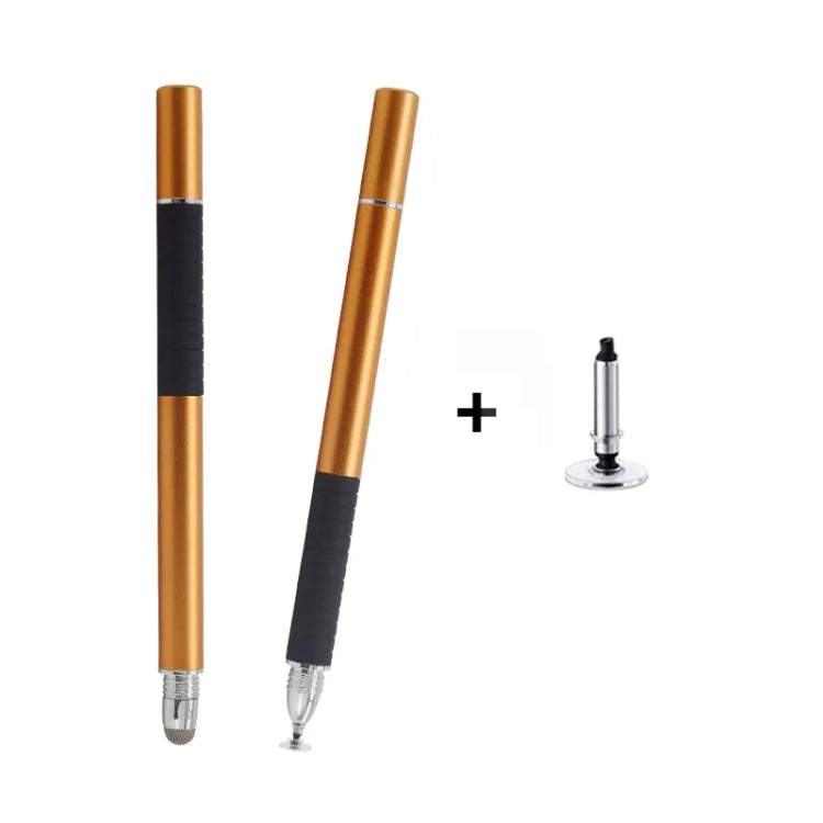 AT-31 Conductive Cloth Head + Precision Sucker Capacitive Pen Head 2-in-1 Handwriting Stylus with 1 Pen Head(Golden) - Stylus Pen by buy2fix | Online Shopping UK | buy2fix