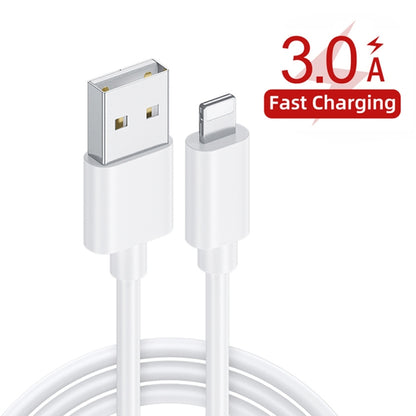 PD04 Type-C + USB Mobile Phone Charger with USB to 8 Pin Cable, UK Plug(White) - USB Charger by buy2fix | Online Shopping UK | buy2fix