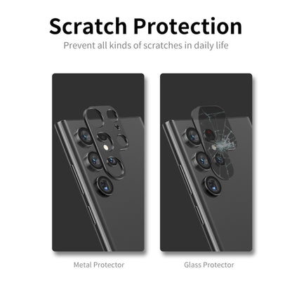 For Samsung Galaxy S23 5G / S23+ 5G ENKAY Hat-Prince Aluminium Alloy Camera Lens Protector Full Cover(Black) - Galaxy S23 5G Tempered Glass by ENKAY | Online Shopping UK | buy2fix